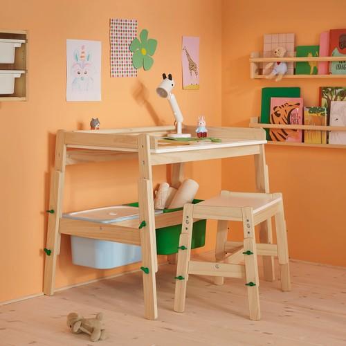 イケア（IKEA） デスク 高さ調節可能/グリーン big60610574 FLISAT