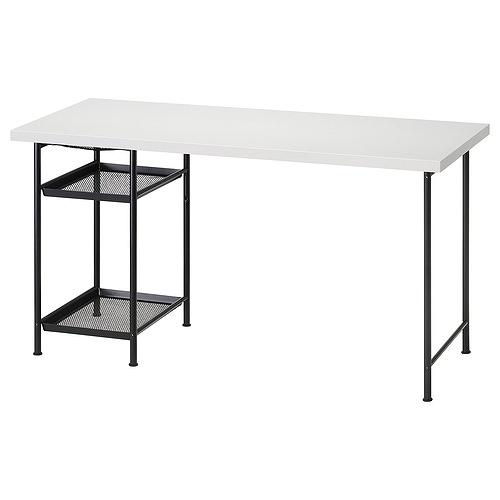 イケア（IKEA） デスク ホワイト/ブラック 140×60cm big69563785