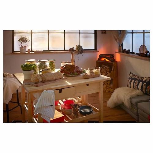 イケア（IKEA） キッチンワゴン バーチ 100x43cm big70177024 FORHOJA 
