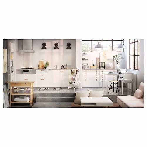 イケア（IKEA） キッチンワゴン バーチ 100x43cm big70177024 FORHOJA