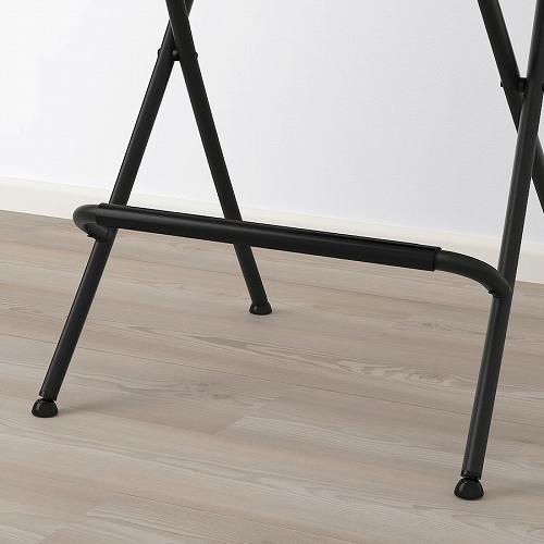 イケア（IKEA） バースツール 背もたれ付き 折りたたみ式 ブラック