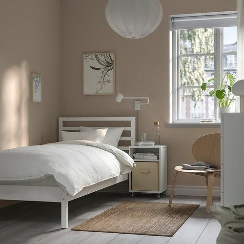 イケア（IKEA） ベッドフレーム ホワイトステイン 90×200cm 