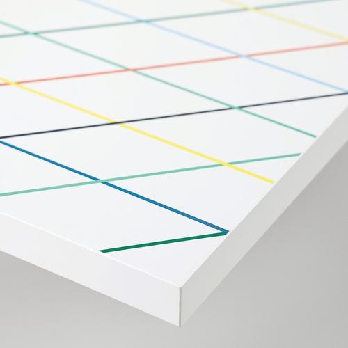 イケア（IKEA） デスク グリッド/マルチカラー ホワイト 120×60cm