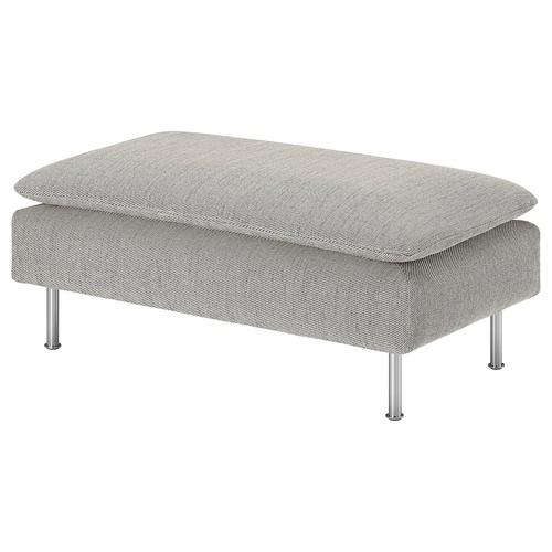 イケア（IKEA） オットマン ヴィーアルプ ベージュ/ブラウン 93x52 cm