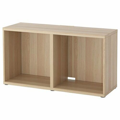 イケア（IKEA） テレビ台 ホワイトステインオーク調 120x40x64cm