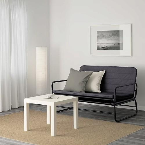 イケア（IKEA） ソファベッド クニーサ ダークグレー ブラック 120cm