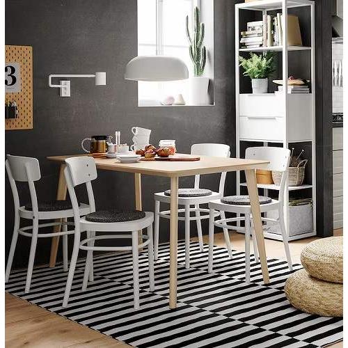 イケア（IKEA） テーブル アッシュ材突き板 big80365717 LISABO