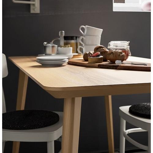 イケア（IKEA） テーブル アッシュ材突き板 big80365717 LISABO