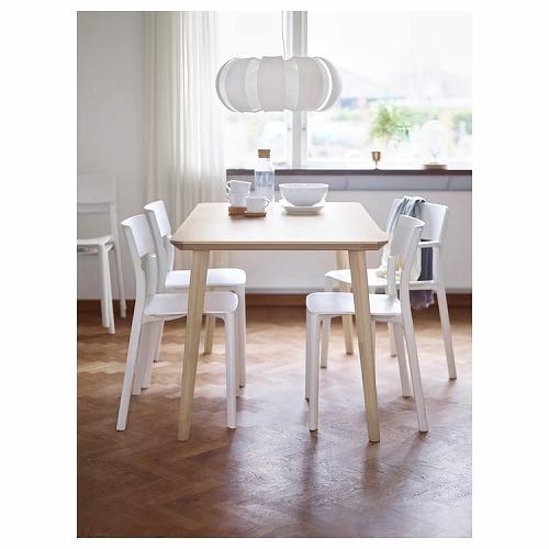 イケア（IKEA） テーブル アッシュ材突き板 big80365717 LISABO