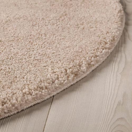 イケア（IKEA） ラグ パイル短 オフホワイト 白 130cm big80426805