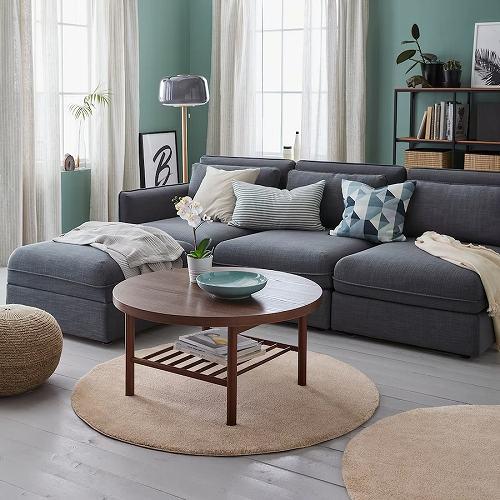 イケア（IKEA） ラグ パイル短 オフホワイト 白 130cm big80426805
