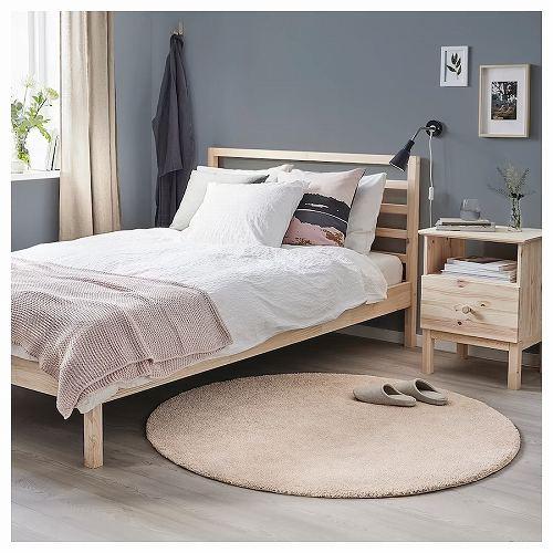 イケア（IKEA） ラグ パイル短 オフホワイト 白 130cm big80426805