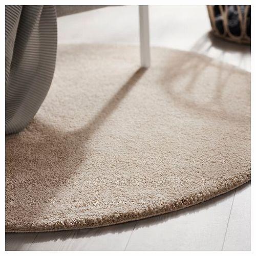 イケア（IKEA） ラグ パイル短 オフホワイト 白 130cm big80426805