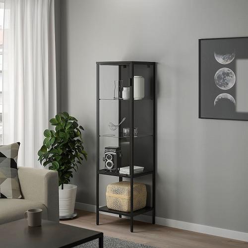 イケア（IKEA） コレクションケース チャコール 42x37x155cm