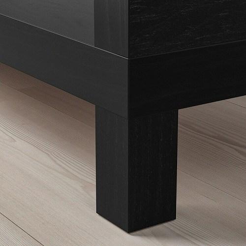 イケア（IKEA） テレビ台 ブラックブラウン 黒茶 160x35x36cm