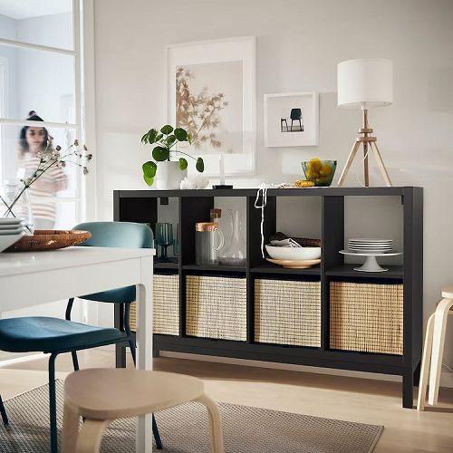 イケア IKEA 下部フレーム ブラック 146x39x18cm big80501890