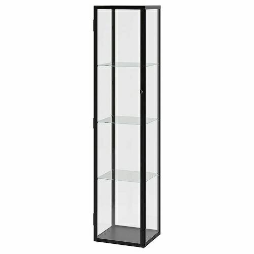 イケア IKEA コレクションケース ブラック 35x32x151cm イケア IKEA コレクションケース ブラック 35x32x151cm