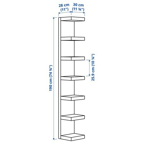 IKEA イケア ウォールシェルフユニット ブラックブルー 30x190cm big80592871 LACK ラック_4