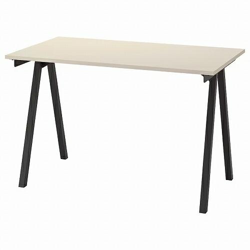 イケア（IKEA） 【セット商品】IKEA デスク ベージュ チャコール