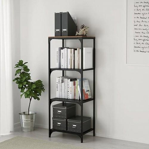 イケア（IKEA） シェルフユニット ブラック 51x136cm big90342198