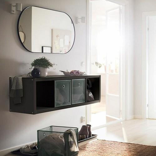イケア（IKEA） シェルフユニット ブラックブラウン 42x147cm