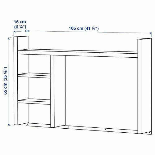 IKEA イケア 追加ユニット 高 ホワイト 白 105x65cm big90354271 MICKE