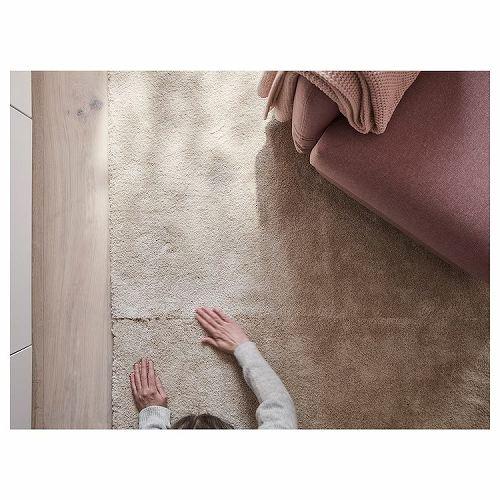 イケア（IKEA） ラグ パイル短 オフホワイト 133x195cm big90425527