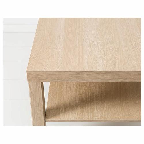 イケア（IKEA） コーヒーテーブル ホワイトステインオーク調 90x55cm