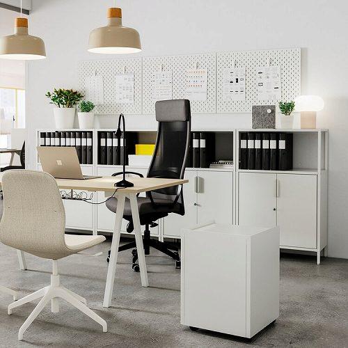 IKEA イケア キャビネット 扉付 ホワイト 70x110cm big90474773 TROTTEN トロッテン_5