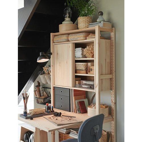 イケア（IKEA） 折りたたみテーブル パイン材 80x30 91cm big90512586