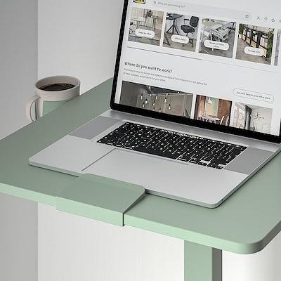 イケア（IKEA） ラップトップテーブル キャスター付き グリーン