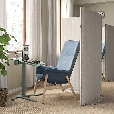 イケア（IKEA） ラップトップテーブル キャスター付き グリーン