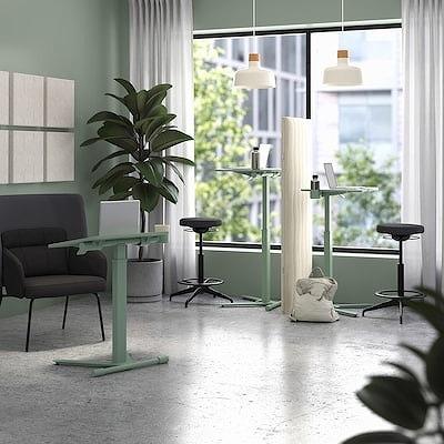 イケア（IKEA） ラップトップテーブル キャスター付き グリーン