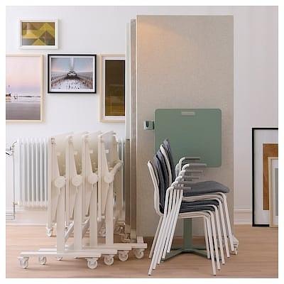 イケア（IKEA） ラップトップテーブル キャスター付き グリーン