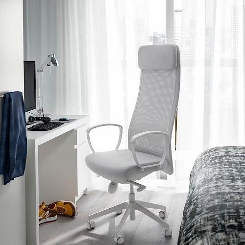 イケア（IKEA） オフィスチェア ヴィースレ ライトグレー big90521859