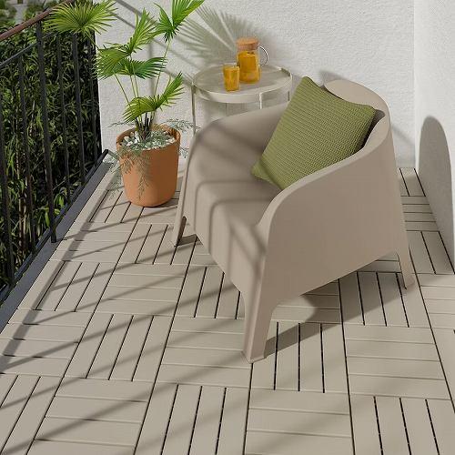 イケア（IKEA） 【単品】IKEA フロアデッキ ばら売り 1枚 屋外用 
