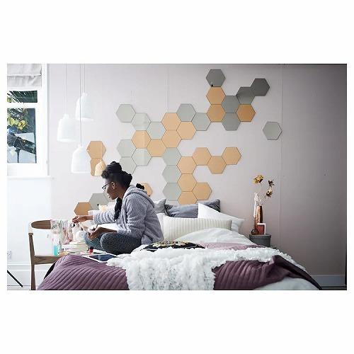 IKEA ミラー IKEA イケア ミラー 鏡 ホワイト 白 65x65cm z90320318 NISSEDAL