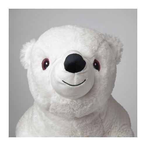 イケア（IKEA） ソフトトイ ぬいぐるみ ホッキョクグマ ホワイト