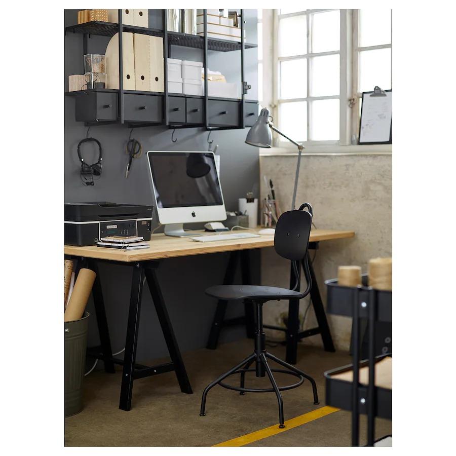 イケア（IKEA） 回転チェア デスク用チェア ブラック 黒 c70325519