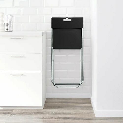 IKEA イケア 折りたたみチェア ブラック 黒 c80217798 GUNDE グンデ