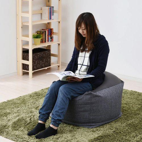 YAMAZEN くつろぎビーズソファ グレー cost76217 : 株式会社 クレール