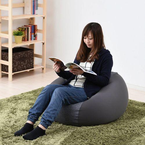 YAMAZEN くつろぎビーズソファ グレー cost76217 : 株式会社 クレール
