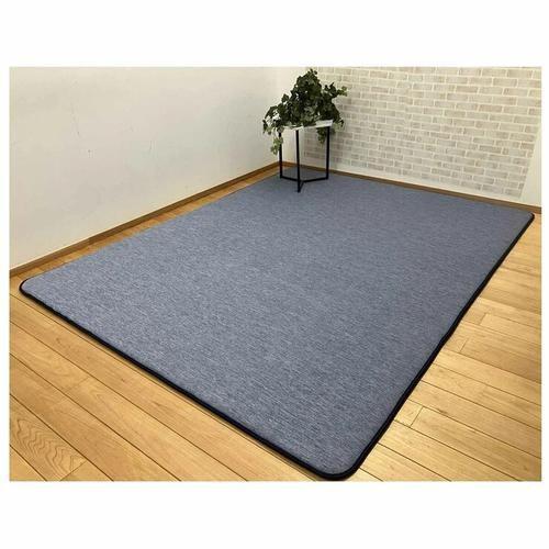 昭和西川 極厚冷感ラグ 180 x 230cm ネイビー cost821292 : 株式会社