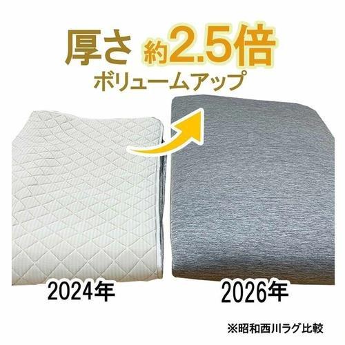 昭和西川 極厚冷感ラグ 180 x 230cm ネイビー cost821292 : 株式会社