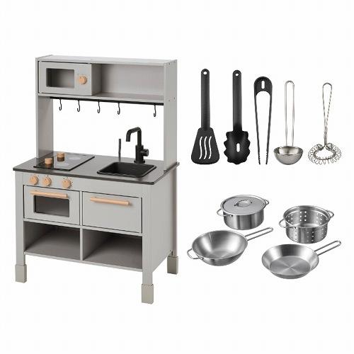 イケア（IKEA） 【セット商品】IKEA おままごとキッチン グレー