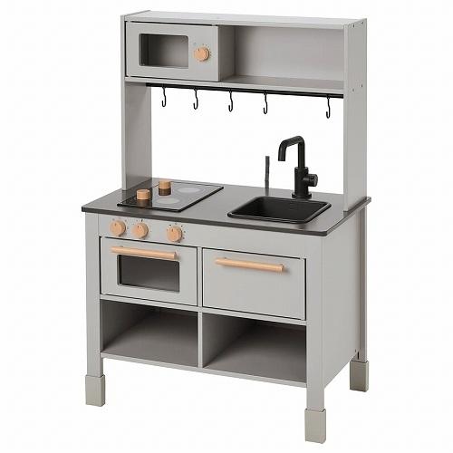美品 IKEA SILLTRUT キッチン おままごと DUKTIG 送料込 イケア（IKEA） 【セット商品】IKEA おままごとキッチン グレー