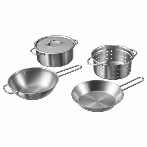 【セット商品】IKEA イケア おままごとキッチン グレー スターター4点セット バスケット cs047 SILLTRUT スィルトルト DUKTIG ドゥクティグ LATSAS ロットサスの画像