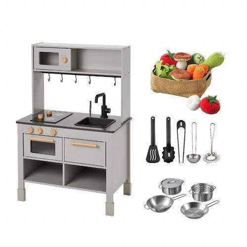 イケア（IKEA） 【セット商品】IKEA おままごとキッチン グレー