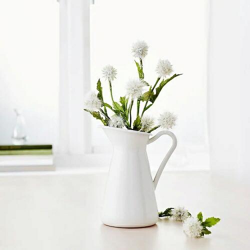 イケア（IKEA） 花瓶 ホワイト 白 高さ16cm d10191631 SOCKERART