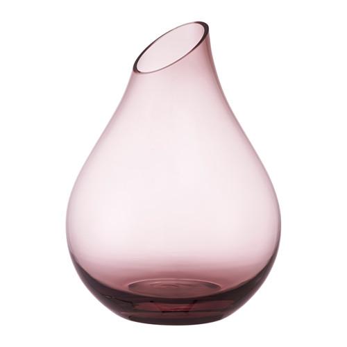 イケア（IKEA） 花瓶 ピンク 高さ17cm d20309786 SANNOLIK